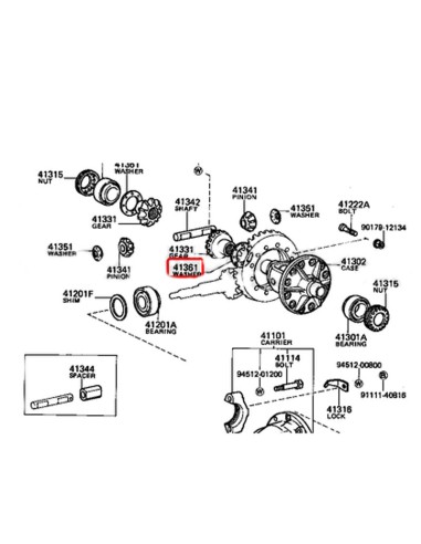 Ring or hoop in transfer case - Original Toyota...