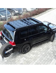 Barre de toit renforcée amovible en aluminium Toyota Land... 2