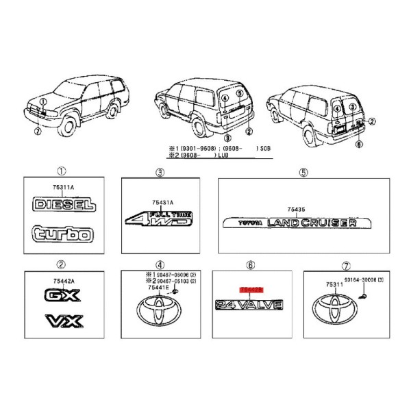 Logo "24 valve" portellone posteriore Per...