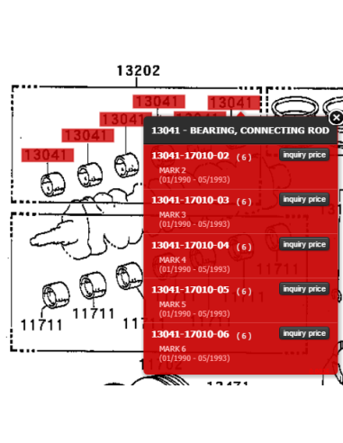CASQUILLO BIELA Nº 2 HDJ-80/100