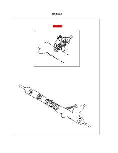 KIT REPARACION CREMALLERA DIRECCION J10 (1998 - 2002) ORIGINAL TOYOTA LAND CRUISER 2