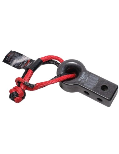 Aluminum recovery hook (gris) with 9,000kg shackle - Knowledge Offroad