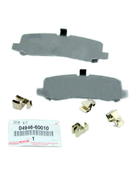 Brake caliper rear pad wear plates set for Toyota Land Cruiser J8 - Original Toyota Land Cruiser