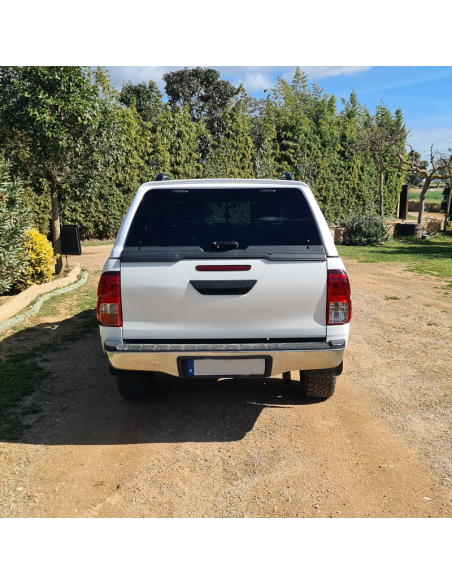 Verstärktes Hardtop Stylish mit Schiebefenstern für Toyota Hilux Revo Doppelkabine (2015 bis aktuell) in Grundierung - Aeroklas