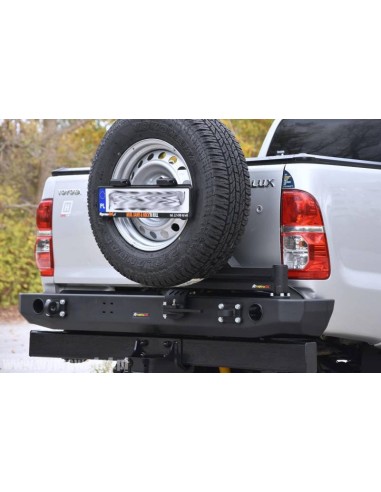 Reinforced rear bumpers with the possibility of mounting wheel toyota hilux vigo (05-15) - Fabryka 4x4