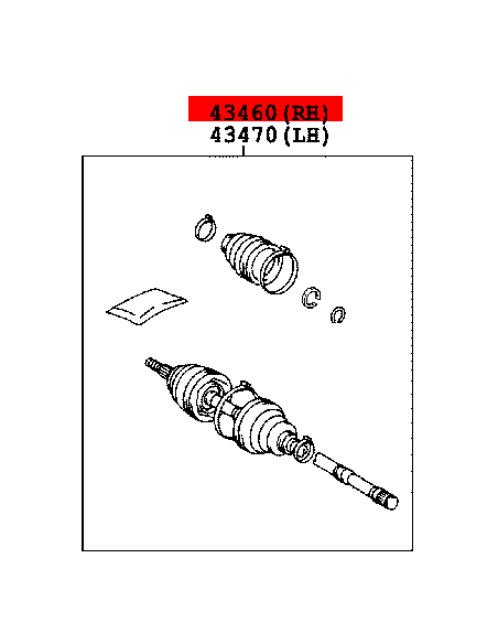 Homocinética parte exterior J15 / FJ - Original Toyota Land Cruiser