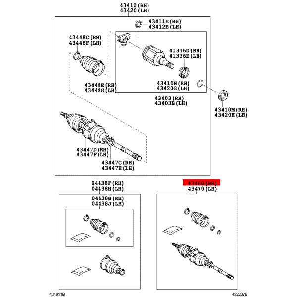 Homocinética Außenhülle J15 / FJ - Original...