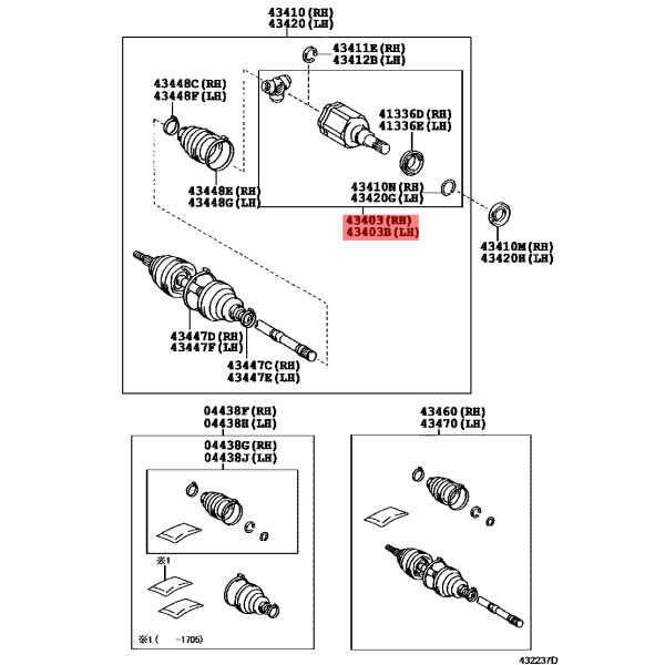 Homocinética Innenverbindung J15 / FJ -...