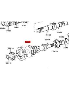 Intermediate shaft (fixed axle) series Toyota Land... 2