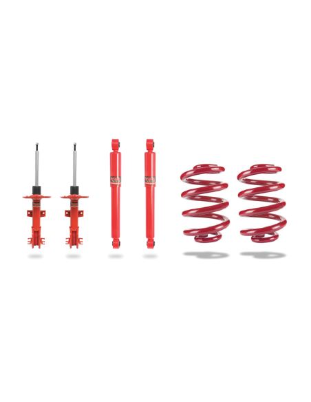 Kit de suspension renforcé complet +30mm, pour VolksWagen Transporter T5 / T6 (fixation amortisseur) - Pedders