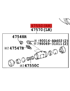 Bombin de freno posterior Toyota Hilux Vigo - Original... 2
