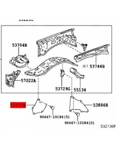 Plastica parafango sinistro Per Toyota Land Cruiser J12 /... 2