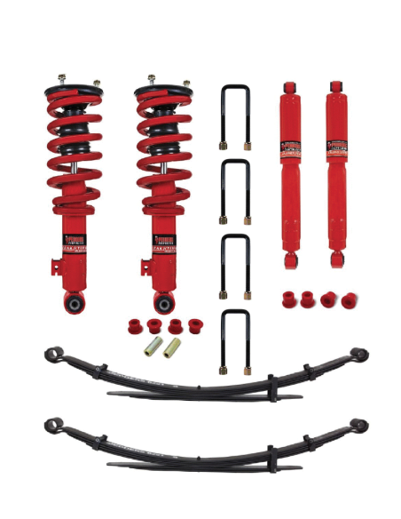 Complete reinforced suspension kit +40mm Nissan Navara D40 - Pedders