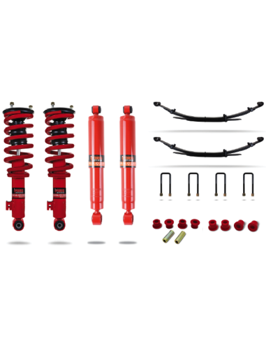 Full suspension reinforced +40mm +150kg nissan navara d40 - Pedders