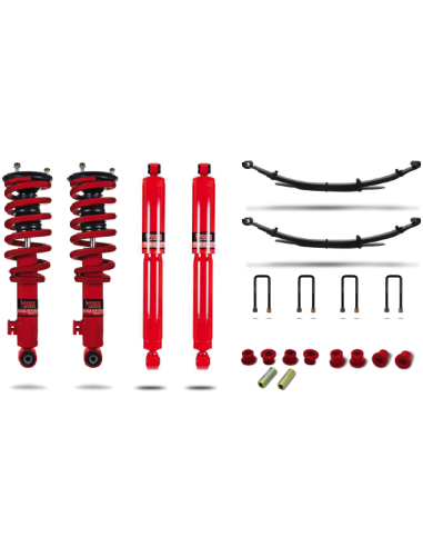 Full suspension reinforced +40mm +350kg nissan navara d40 - Pedders