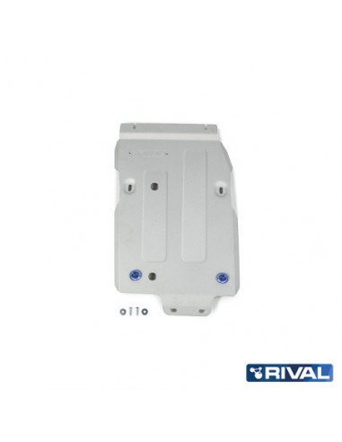 Transmission + transfer case protection 6mm Jeep Wrangler JL/Gladiator (2018-Present), 2 and 4 doors, 2.0T/3.6 engine - Rival