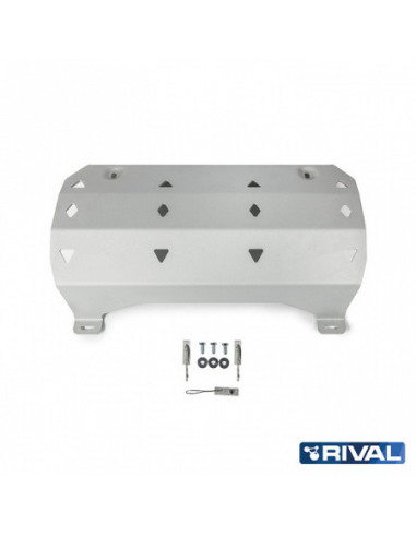 6mm Exhaust Protection Jeep Wrangler JL (2018-Present), 2 and 4 doors, 2.0T / 3.6 engine - Rival