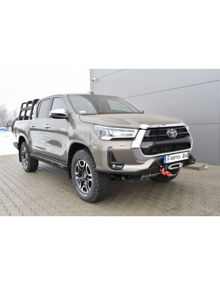 Parachoques avant en acier renforcé slim Toyota Hilux Revo (2020 - ) - Fabryka 4x4