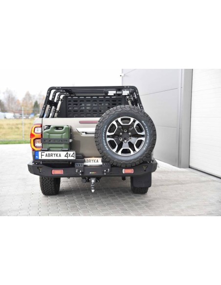 Para-chocs arrière long en acier renforcé avec feux LED Toyota Hilux Revo (2020 - ) - Fabryka 4x4
