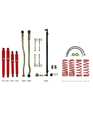 Kit de suspension complet renforcé +100mm nissan patrouille y61(moteur 3.0/5 portes) - Pedders