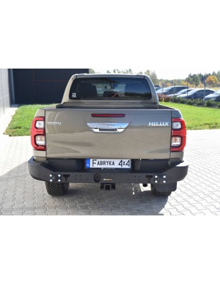 Para-choques traseiro longo de aço reforçado Toyota Hilux Revo (2020 - ) - Fabryka 4x4