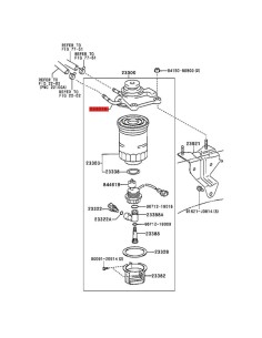 Fuel filter housing J9 (D4D engine - without heater) -... 2
