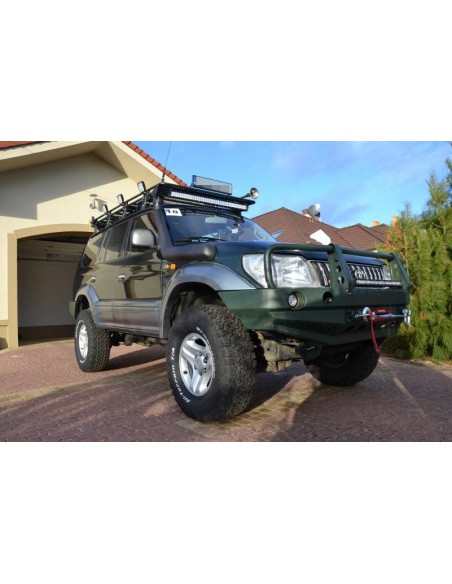 Paraurti anteriore in acciaio rinforzato Toyota Land Cruiser J9 (con parafanghi + bull bar rimovibile) - Fabryka 4x4