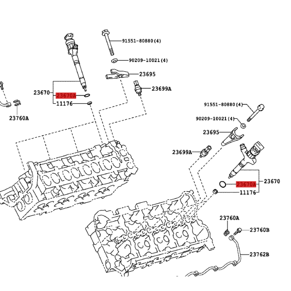 Injetor Torica J9 / 12 / 15 / Toyota Hilux -...