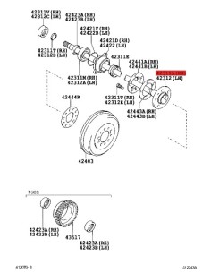 Palier trasero para Toyota Hilux Revo - Original Toyota... 2