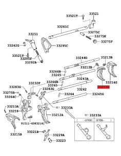Horquilla nº2 J12 / 15 (6v) - Original Toyota Land Cruiser 2