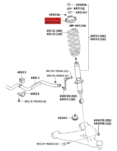 Replace shock absorber for Toyota Hilux Vigo - Original... 2