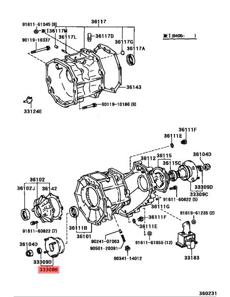 Front propeller shaft flange for transfer case J12 / 15 / FJ Cruiser - Original Toyota Land Cruiser
