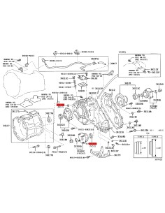 Retainer front propeller shaft transfer case output J9 /... 2