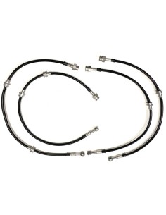 Kit de flexibles de frein en acier inoxydable renforcé...