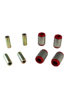 Reinforced set of 4 eccentric silentblocks for upper rear...