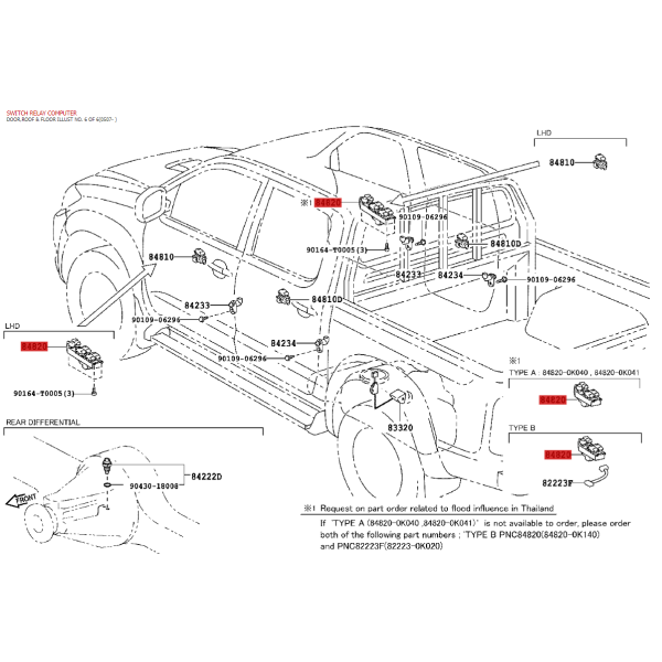 Botonera Fahrertür Toyota Hilux Vigo original...