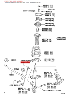 Front stabilizer bar link for Toyota Rav4 (2005 to 2013)... 2
