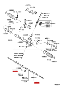 rotule axiale crémaillère de direction pour Toyota Rav4... 2