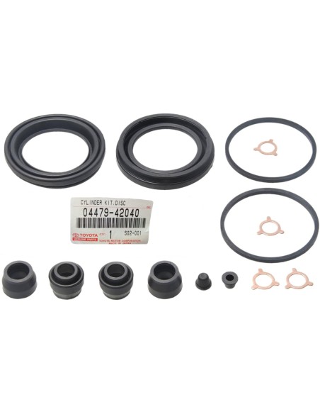 Front brake caliper repair kit for Toyota RAV4 (2000 to 2005) - Original Toyota Land Cruiser