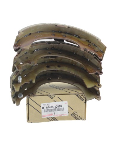 Kit 4 rear brake shoes RAV4 (2000 A 2002) - Original Toyota Land Cruiser