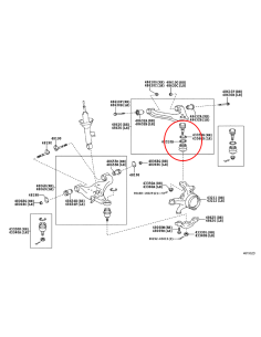 Rótula trapecio superior delantero Toyota Hilux (kun15 /... 2