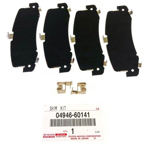 Wearing kit brake pads j15(2017 to 2022) - Original Toyota Land Cruiser