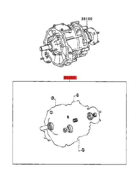 Kit de juntas e retentores da caixa de transferência para Toyota Hilux - Original Toyota Land Cruiser