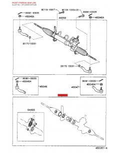 Reparatursatz Lenkgetriebe für Toyota RAV 4 (2000 - 2005)... 2
