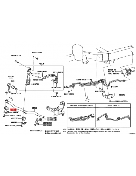 Front Stabilizer Bar Silentblock For Toyota Land Cruiser J15 (kdss, 2018 - 2024) - Original Toyota Land Cruiser