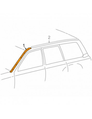 Right outer frame for Toyota Land Cruiser J15 -...