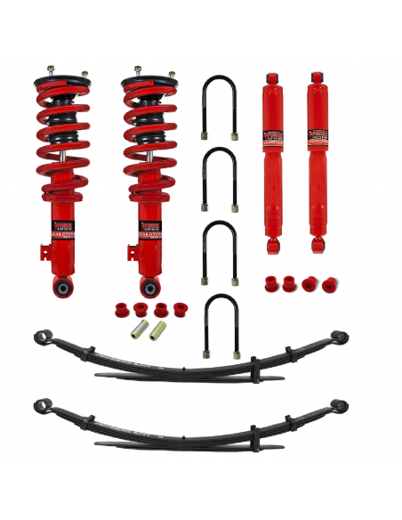 Kit de suspension complet renforcé préassemblé +40mm +350kg pour Nissan Navara D40 (2005 - 2015) - PEDDERS