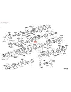 Piñón caixa de mudanças - 5 J8 / 10 - Original Toyota... 2