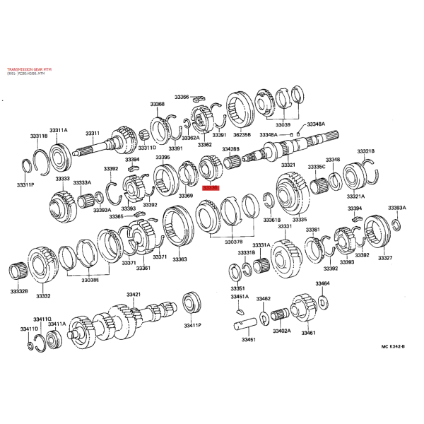 Piñon Getriebe Gang-5 für Toyota Land Cruiser...