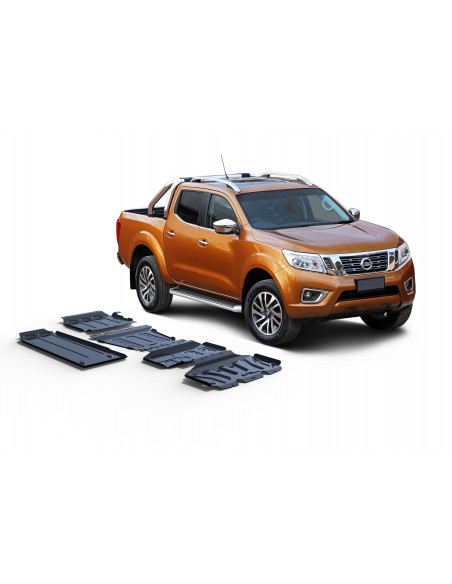 Kit de 5 proteções 3 mm Rival para Nissan Navara D23 2015 - 2020